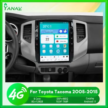 Android 11 Автомобилно радио за Toyota Tacoma 2005-2015 Мултимедиен видео аудио плейър GPS навигация Автоматично стерео глава единица Carplay 2Din