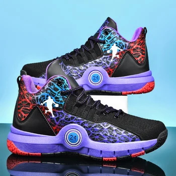 Марка за момчета Баскетболни обувки Мода Детски спортни баскетболни обувки Детски баскетболни тренировъчни обувки Спортни обувки за момичета