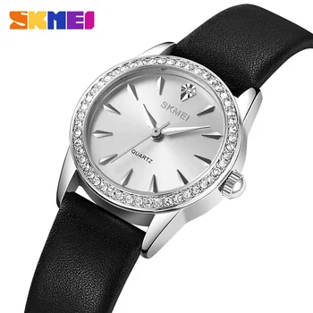 SKMEI Reloj Para Mujer Елегантни ръчни часовници Япония кварцов движение за жени женски прости водоустойчиви дамски часовници часовник