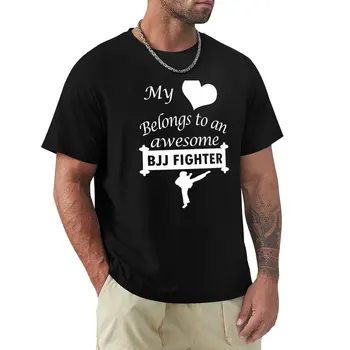 Jiu-Jitsu Fighter Lover BJJ Heart Belongs Тениска Sweat shirt ново издание тениска мъжки тениски големи и високи