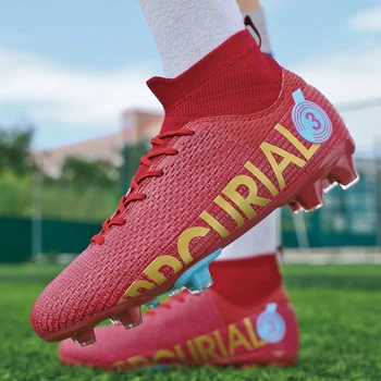 Качествено общество Футболни обувки на едро Изключително усещане за крака Футболни ботуши против хлъзгане по футзал Футболни тренировъчни маратонки Унисекс