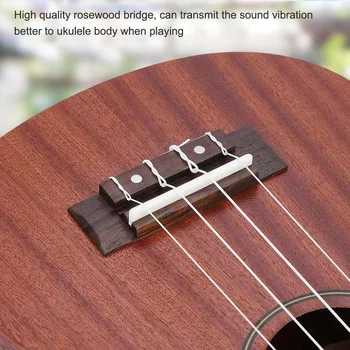 3pcs Ukulele Rosewood Bridge & Nut и седло Slotted за китара Ukulele 1.61in Струнно разстояние 4 String Ukulele Instrument