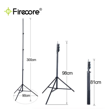 FIRECORE 1/4'' 3M лазерно ниво статив лазер штатив для лазерн уровн Статив с регулируема височина / стойка с адаптер