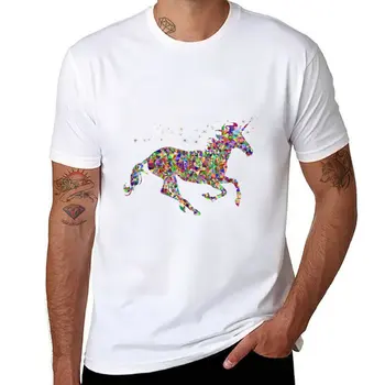 Нова тениска Unicorn Mountain Lovers Тениска къса блуза мъжка тренировъчна риза