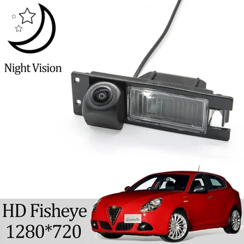 Owtosin HD 1280*720 Fisheye камера за задно виждане за Alfa Romeo Giulietta 940 2010-2018/Alfa Romeo GT 2003-2018 Паркинг аксесоари