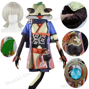 Въздействие на играта Саю Косплей костюм перука с опашка Ninjia момиче Gen Cosplay Shin парти костюми