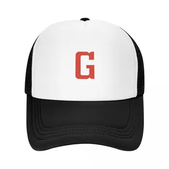 Буква G, начална G Varsity стил в червено бейзболна шапка Детска шапка Cosplay шапки Жена Мъжки