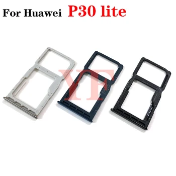 10PCS За Huawei P30 Lite Nova 4e SIM карта тава слот притежателя адаптер гнездо ремонт части