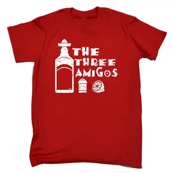 Тримата приятели - мъжки смешни новости Tee Top подарък тениска тениска тениски