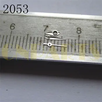 Сребърна стрелка форма часовник ръце комплект за Miyota 2035 2115 2105 2305 движение