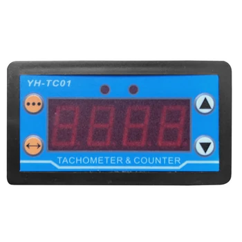 YH-TC01 цифров тахометър с висока точност LED цифров дисплей мотор скоростомер с Hall Sensor Motor Speed Detector