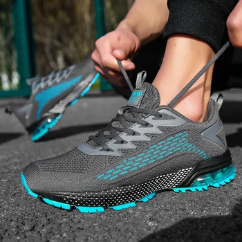 New 2022 Мъжки обувки за бягане Дишаща външна спортна въздушна възглавница Лека удобна спортна тренировъчна обувка Мъжки обувки