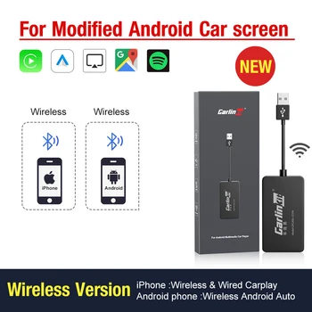 2023 USB безжичен CarPlay Dongle кабелен Android Auto AI кутия Mirrorlink кола мултимедиен плейър Bluetooth автоматично свързване