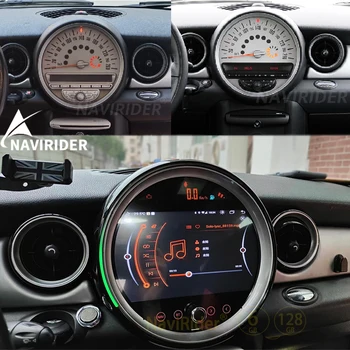 NAVIRIDER 8 Core 128GB Автомобилно радио Android 13 Мултимедиен видео плейър за BMW Mini One R56 2009 В Dash стерео навигация Carplay