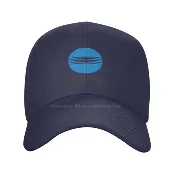 Minolta Logo Print Graphic Casual Denim cap Плетена шапка Бейзболна шапка