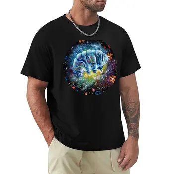 Floral Space Tardigrade- Galaxy Traveling Water Bear тениска аниме дрехи извънгабаритни мъжки графични тениски хип-хоп