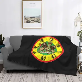 Dub Денсхол одеяло Ямайски раста лъв руно кадифе есен/зима дишаща тънки хвърлят одеяла за легло килим парче