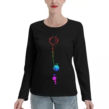 Lexa's Tattoo (Rainbow) Тениски с дълъг ръкав графичен тениска смешно тениски върхове Дамски дрехи