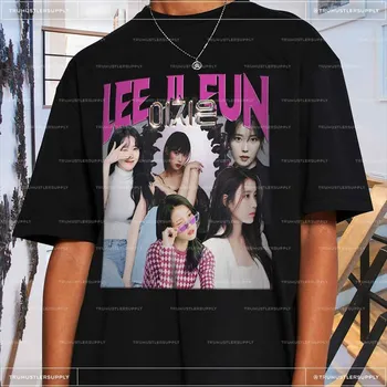 Vintage IU риза реколта Lee Ji Eun риза Kpop момиче риза реколта Kpop риза