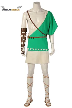Game Breath of the Wild Cosplay Costume Fancy Halloween Carnival Outfit Link Green Clothing Full Set