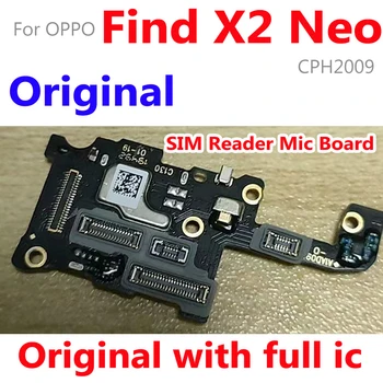 Оригинална SIM карта микрофон борда за OPPO Намерете X2 NEO микрофон SIM палубата съвет Flex кабел замяна Намери X2neo части
