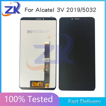 за Alcatel 3V 2019 5032 5032W LCD монтаж дисплей сензорен екран замяна за Alcatel 5032