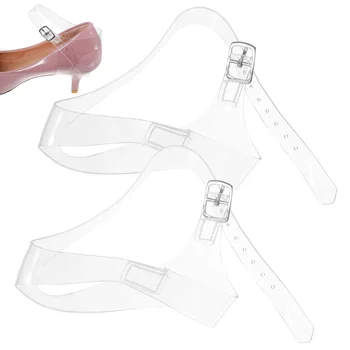 1Pair прозрачни презрамки за обувки високи токчета връзки за обувки разглобяеми анти обувки връзки глезена