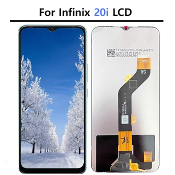 Тест 6.6'' Оригинален дисплей замяна за Infinix Hot 20i LCD X665C X665E екран докосване дигитайзер събрание замяна на части