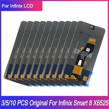 3/5/10 бр. Оригинален LCD за Infinix Smart 8 LCD дисплей Монтаж дигитайзер сензорен екран за Infinix Smart8 X6525 LCD