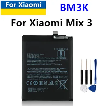 Оригинална батерия за телефон BM3K 3200mAh Висококачествена батерия за подмяна на Xiaomi Mi Mix 3 Mix3 батерии + безплатни инструменти