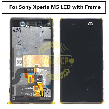 За Sony Xperia M5 LCD дисплей + сензорен екран с рамков дигитайзер E5603 E5606 E5653 За SONY M5 LCD резервни части