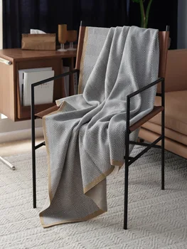 Размита обратима плюшена хвърляне карирана топла уютна пухкава декор подарък диван плетени одеяла за легла