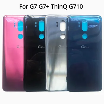 10pcs обратно корпус стъкло задна батерия капак за LG G7 G7 + ThinQ G710 заден панел с лепило замяна ремонтни части