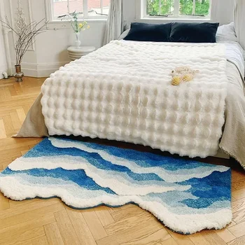 INS Scenic Bedside Carpet Nordic Style Irregular Large Rugs Living Room Fluffy Floor Mat Children Room Playmats Home Decor