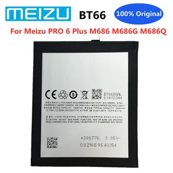 Нова 100% оригинална акумулаторна батерия Meizu BT66 за Meizu PRO 6 Plus PRO6 Plus 6Plus 6+ Батерия за подмяна на мобилен смартфон