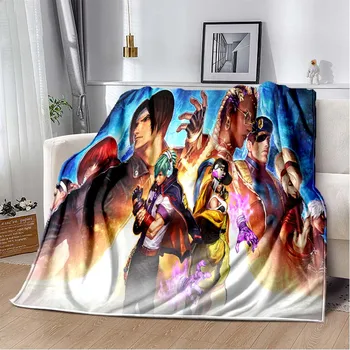 Аниме KOF 3D Карикатура одеяло за легло Одеяло за пикник Диван тънко одеяло Персонализирани одеяла Климатик одеяло