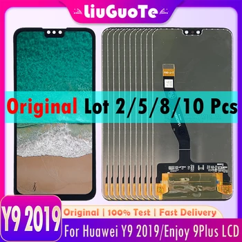 2/5/8/10 PCS 6.5'' Оригинален за HUAWEI Y9 2019 Насладете се на 9 Plus LCD сензорен екран дигитайзер събрание за Huawei Y9 2019 дисплей