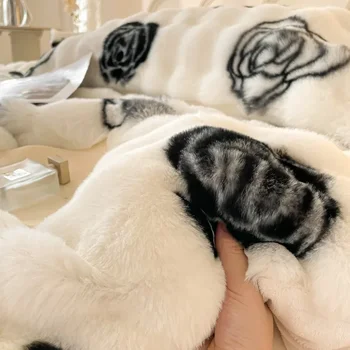 NOAHAS Зимна есенна топлина имитация на кожа плюшена завивка покритие одеяло супер мека юрган покритие одеяла легло диван одеяло