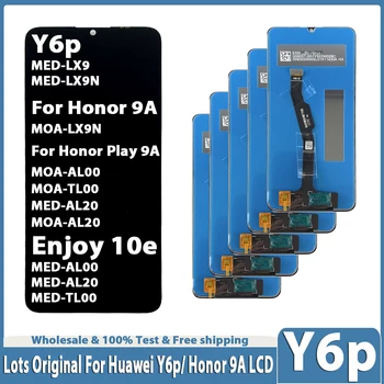 Лотове за Huawei Honor 9A LCD дисплей + сензорен екран замяна за Huawei Насладете се на 10e AL20 LCD екран за Huawei Y6P дисплей LX9N