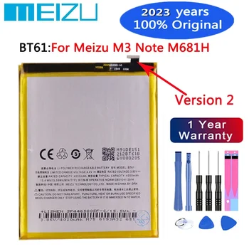 2023 години Висококачествена батерия BT61 за Meizu L Версия M3 Забележка L681H / M Версия M3 Забележка M681H 4000mAh Оригинална батерия + Инструменти