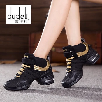 2022 Спортна функция Мека подметка дъх танцови обувки маратонки за жена практика обувки модерен танц джаз обувки отстъпка висока обувка