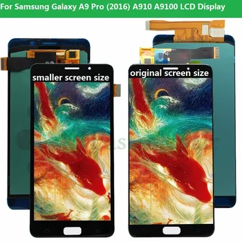 Super AMOLED за Samsung Galaxy A9 Pro 2016 A910 A9100 A910F SM-A9100 LCD дисплей сензорен екран дигитайзер събрание подмяна