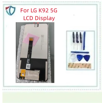 За LG K92 5G LCD дисплей сензорен екран дигитайзер събрание за LG K92 LCD LMK920 резервни части за ремонт 6.7