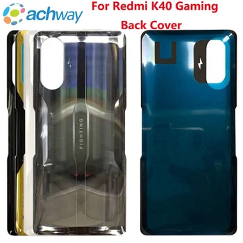 За Xiaomi Redmi K40 Капак на батерията за игри Заден стъклен панел Заден корпус случай за Xiaomi Redmi K40 Gaming Back Battery Cover Door