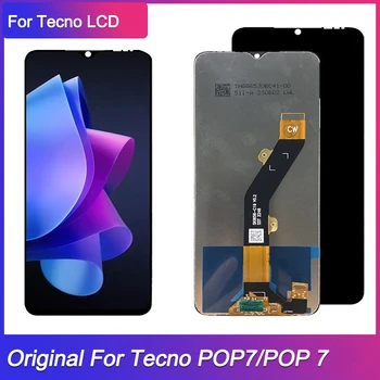 оригинал за Infinix Tecno POP 7 BF6 LCD дисплей сензорен екран дигитайзер събрание подмяна