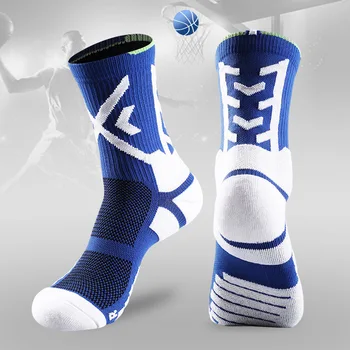 TaoBo Мъжки спортни баскетболни чорапи с омекотяване на удебелени кърпи Долни чорапи Спортни чорапи за мъже