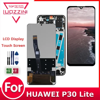 Тестван IPS LCD за HUAWEI P30 Lite Nova 4E LCD дисплей сензорен екран дигитайзер събрание за Huawei MAR-LX1 LX2 AL01 LCD дисплей