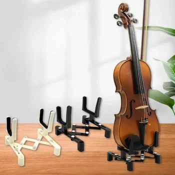 Регулируем държач за цигулка Преносим пълен размер струнни аксесоари за инструменти прибиращ се сгъваем цигулка скоба гъба подложка