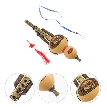 Hulusi Gourd Cucurbit флейта за начинаещи Китайски ръчно изработени етнически инструменти Бамбукови тръби Народен обичай Професионален