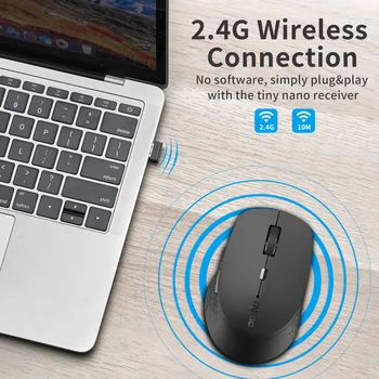 Безжична с USB приемник мишка Multi-режим безжична мишка за лаптоп компютър PC Macbook мишка 2.4GHz 1600DPI